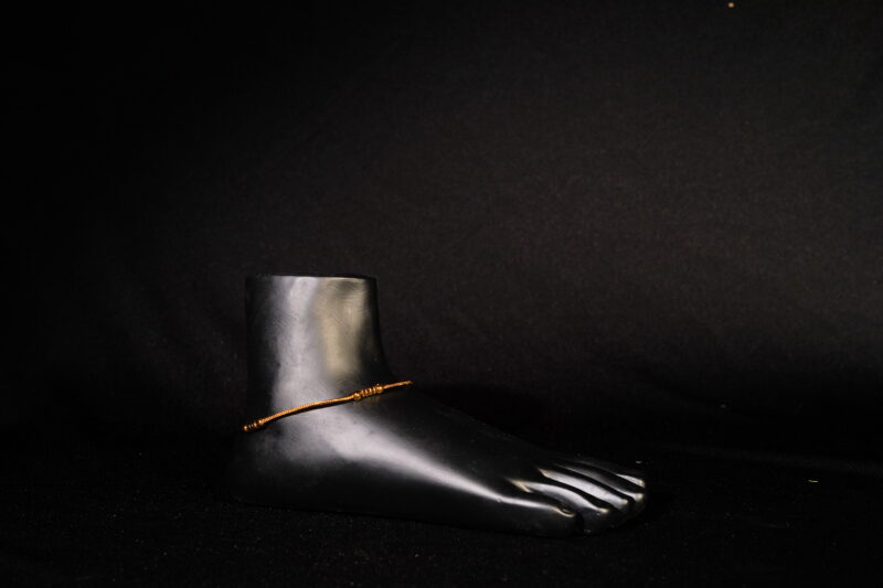 Gold Ball Motif Chain Anklets NFA02