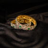 Diamond Bangles in Pink and Green Colour NFBA04 - Image 2
