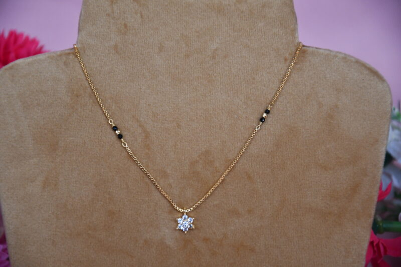 Single Star Diamond Black Beads NFBB05