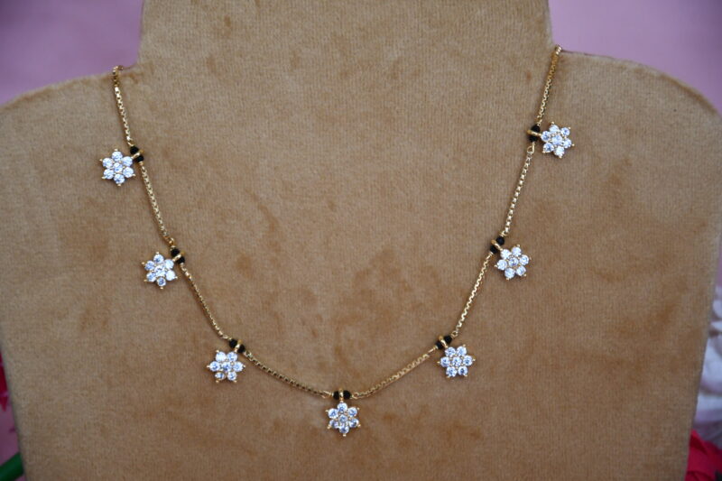 7 Star Diamond Black Beads NFBB06