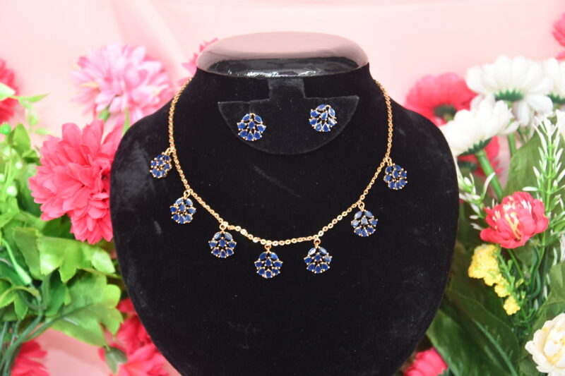 Simple CZ Chains in Pink, Blue, Black, Light Green, Multi, Violet, White NFC12 - Image 7