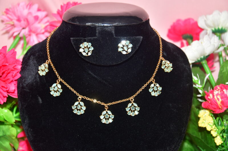 Simple CZ Chains in Pink, Blue, Black, Light Green, Multi, Violet, White NFC12 - Image 5
