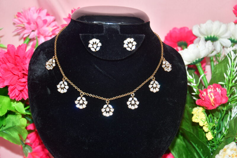Simple CZ Chains in Pink, Blue, Black, Light Green, Multi, Violet, White NFC12