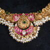 Kundan Pearl Cluster Necklace NFN72 - Image 2