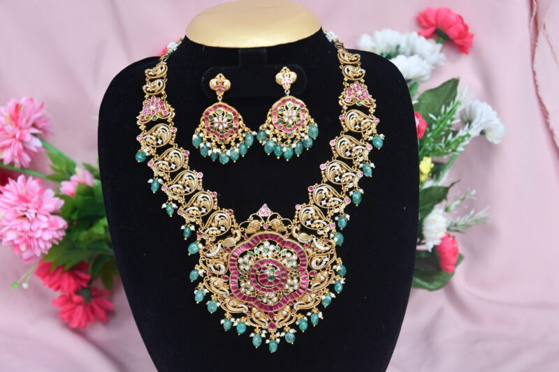 Kundan Peacock Neckset NFN78