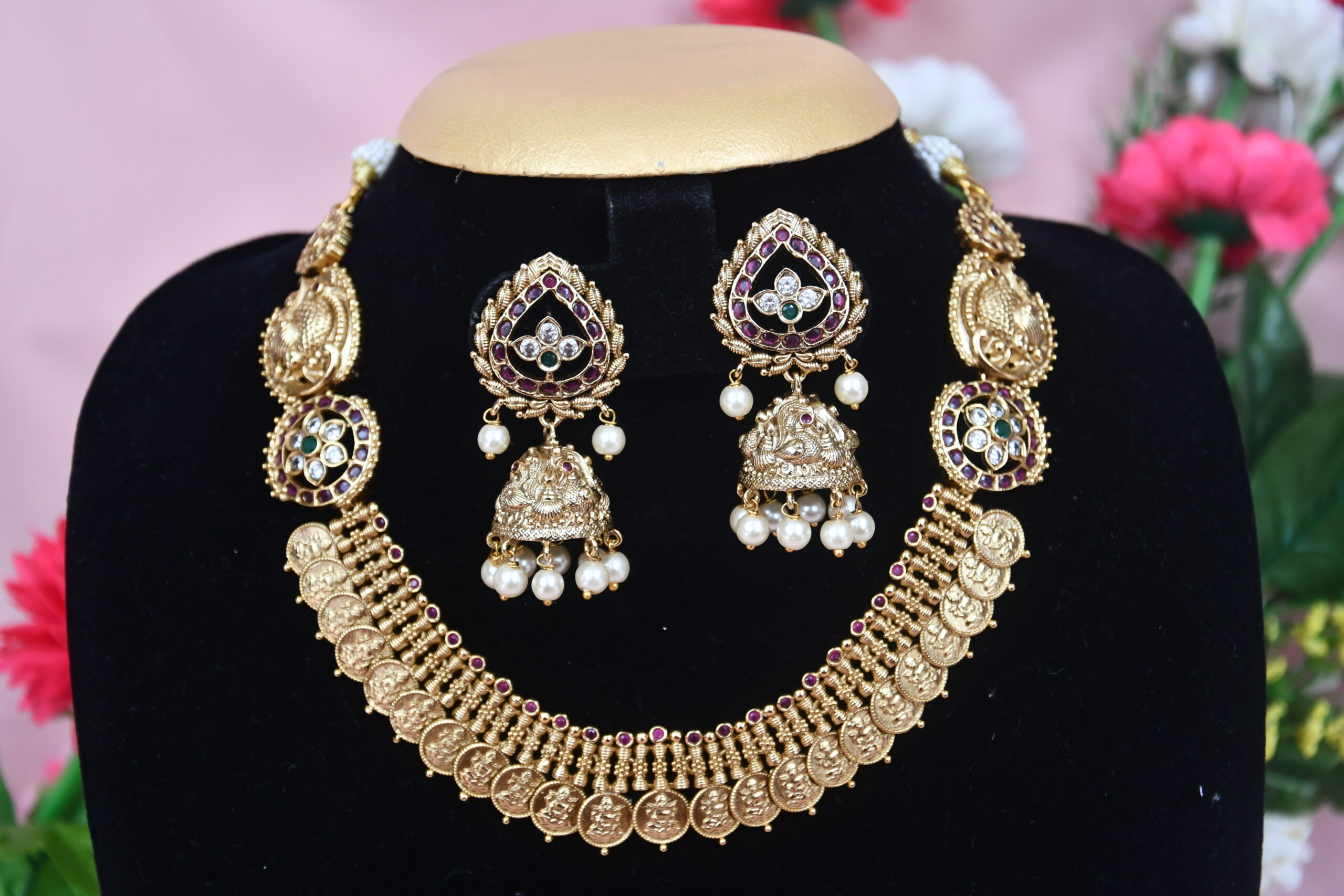 Lakshmi Peacock Kasumala Neckset NFN89