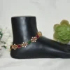 CZ Multistone Flower Motif Anklets NFA07 - Image 2