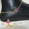 Duck Shape Kundan Anklets NFA10 - Image 2