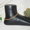 Broad chain type anklets with bold and modern design by Nischala Fashions.