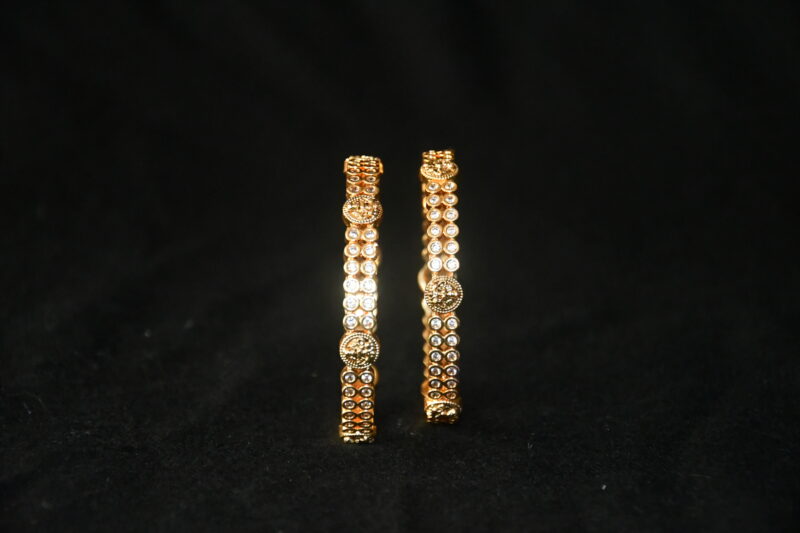 Lakshmi kasu cz 2pc bangles NFBA43 - Image 3