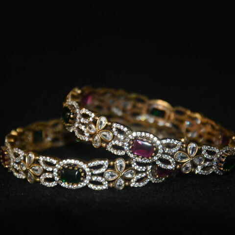 Victorian 2pc bangles on wrist