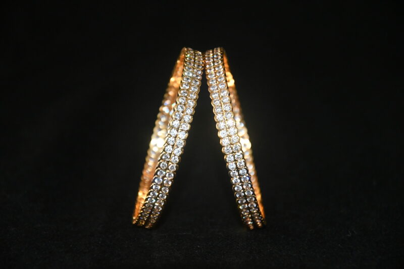 Classic cz stone 2pc bangles NFBA50 - Image 3