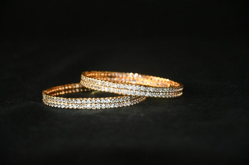 Classic cz stone 2pc bangles NFBA50 - Image 2
