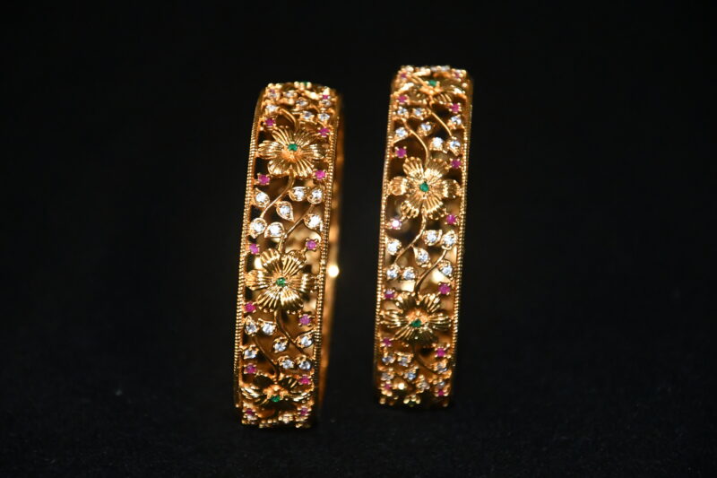 Flowr cz 2pc bangles NFBA52 - Image 3