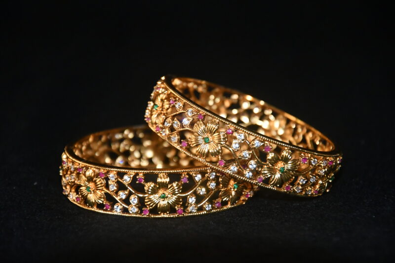 Flowr cz 2pc bangles NFBA52 - Image 5