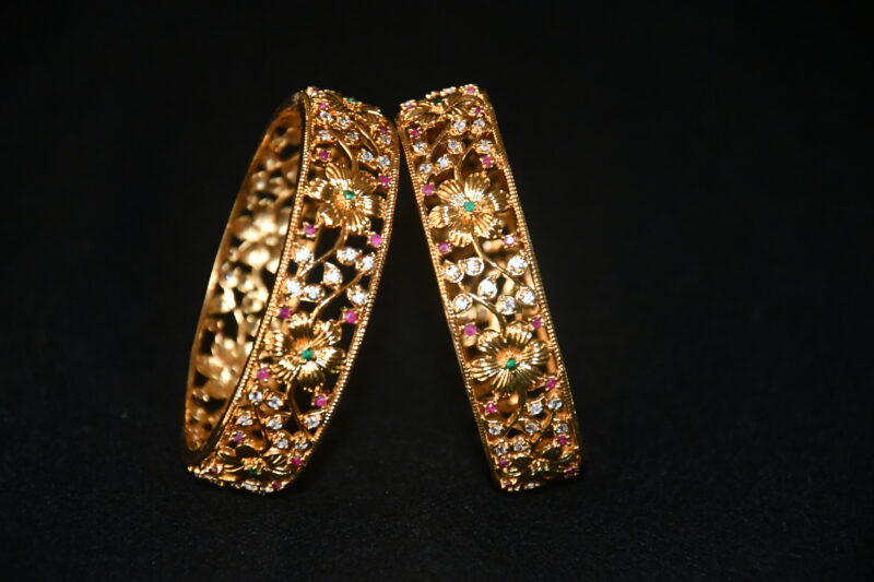 Flowr cz 2pc bangles NFBA52 - Image 2