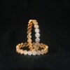 Classic cz flower 2pc bangles NFBA53 - Image 5