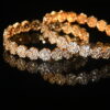 Classic cz flower 2pc bangles NFBA53 - Image 3
