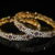 Victorian Violet cz 2pc bangles on wrist