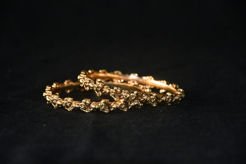 Antique Bal Krishna 2pc bangles on wrist