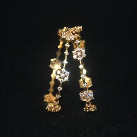 7star cz 2pc bangles on wrist