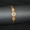 Lakshmi kada single cz bangle on wrist