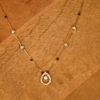 Cz drop pendant simple blackbeads by Nischala Fashions