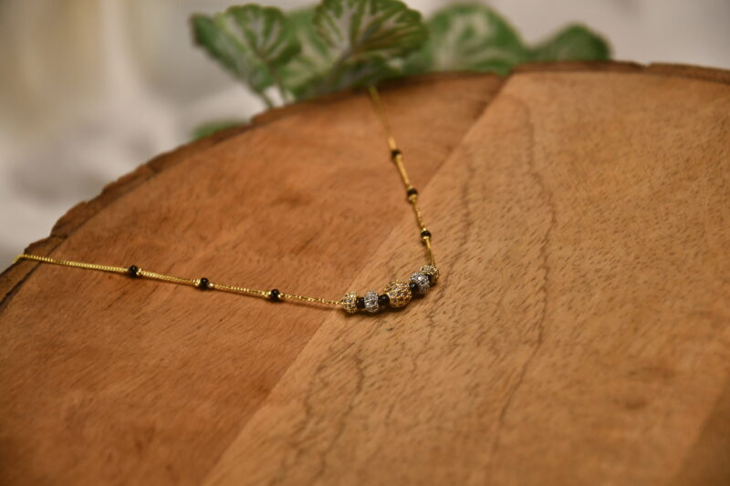 5 cz balls simple blackbeads NFBB21 - Image 2