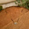 Cz evileye pendant simple blackbeads by Nischala Fashions