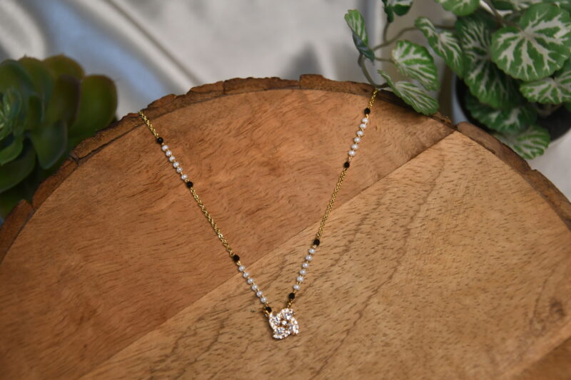 pearl spiral flower simple blackbeads NFBB25 - Image 2