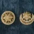 Gold Look Sun Moon Set with radiant finish and celestial motifs by nischala fashions