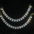 Diamond flower single line champasavaralu/earchain by Nischala Fashions
