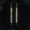 Diamond drop two line champasavaralu/earchain by Nischala Fashions