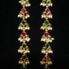 Jadau kundan multicolour matilu/earchain by Nischala Fashions