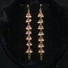 Jadau kundan pink matilu/earchain by Nischala Fashions