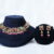 Antique Peacock necklace in multi colour with earrings