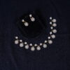 Cz simple necklace with earrings NFN111 - Image 3
