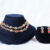 Two layer navaratna necklace with earrings NFN115