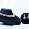 Cz necklace with earrings NFN116
