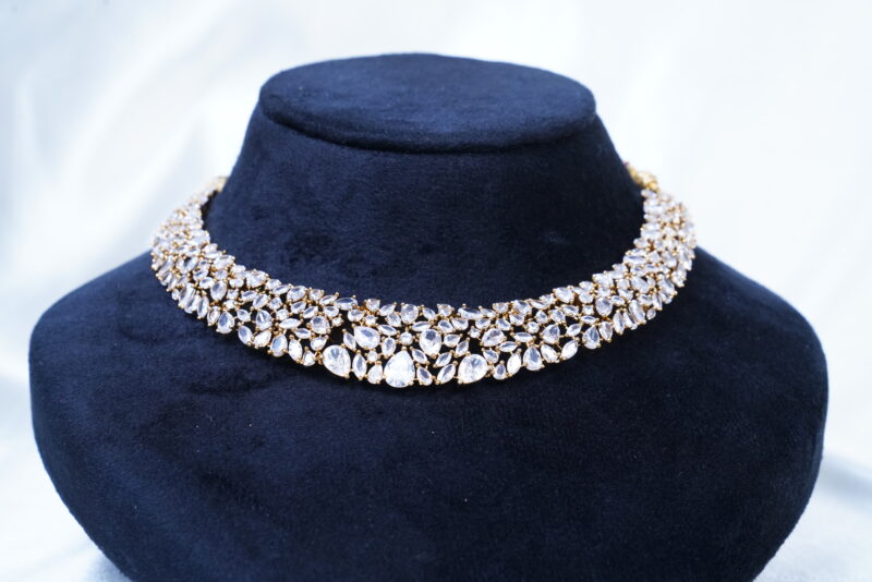 Cz necklace with earrings NFN116 - Image 2