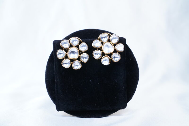 Moissanite necklace with earrings NFN119 - Image 2