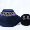 Victorian violet choker necklace with earrings