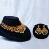 Antique krishna necklace with earrings