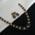 Simple oval cz necklace with earrings NFN137V