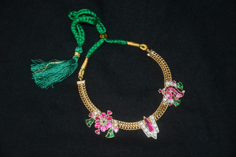 Jadau kundan govinda namalu necklace NFN151 - Image 3
