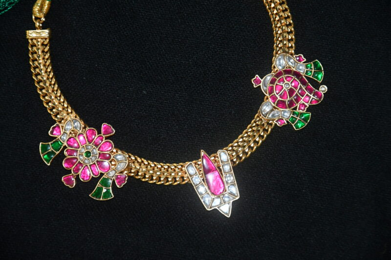 Jadau kundan govinda namalu necklace NFN151 - Image 2