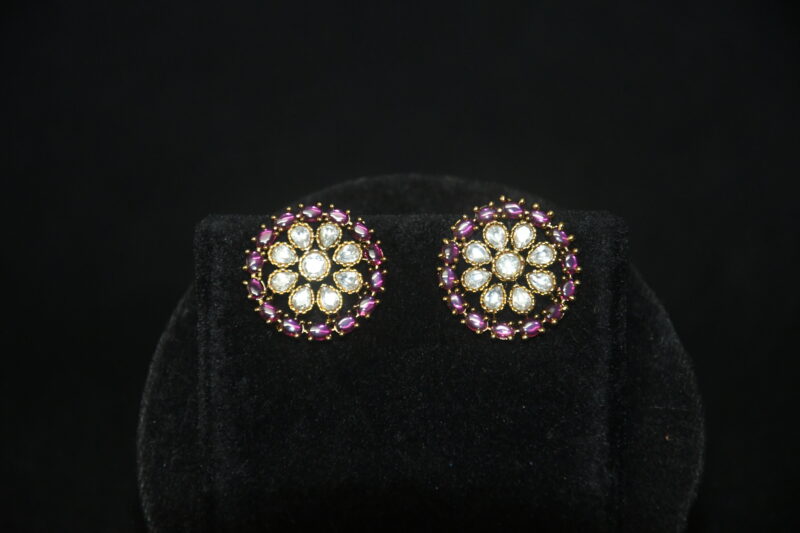 Moissanite choker necklace with earrings - Image 3