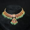 Jadau kundan short necklace