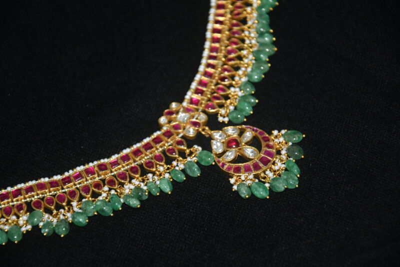 Jadau kundan short necklace - Image 2