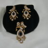 Victorian bird pendant with earrings in blue NFP09B